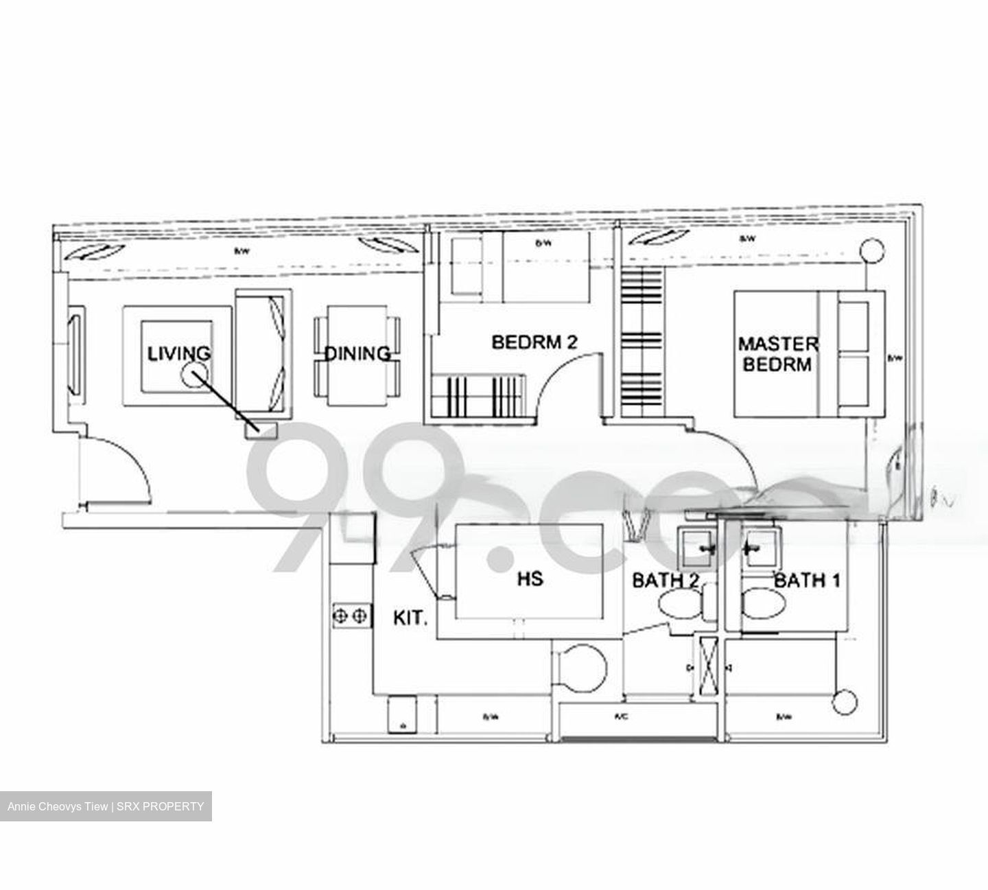Vetro (D12), Apartment #482540991